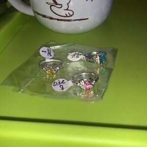 Lot of 3 new 925 stamped rings
